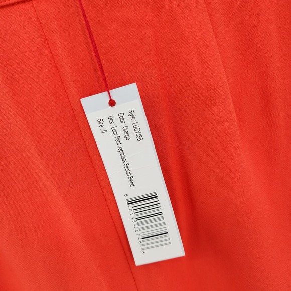 Frances Valentine Lucy Pant Japanese Stretch Blend in Orange Size 0 NWT - Picture 3 of 9